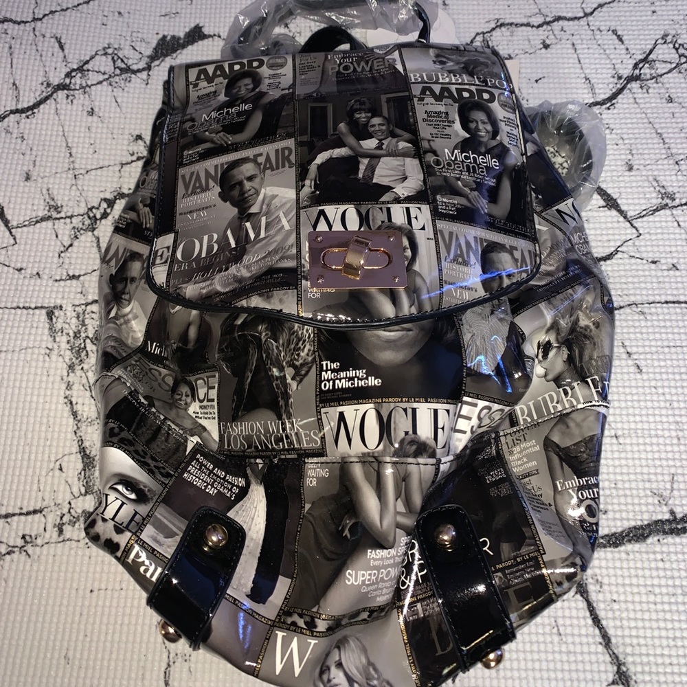 Michelle Obama magazine backpack